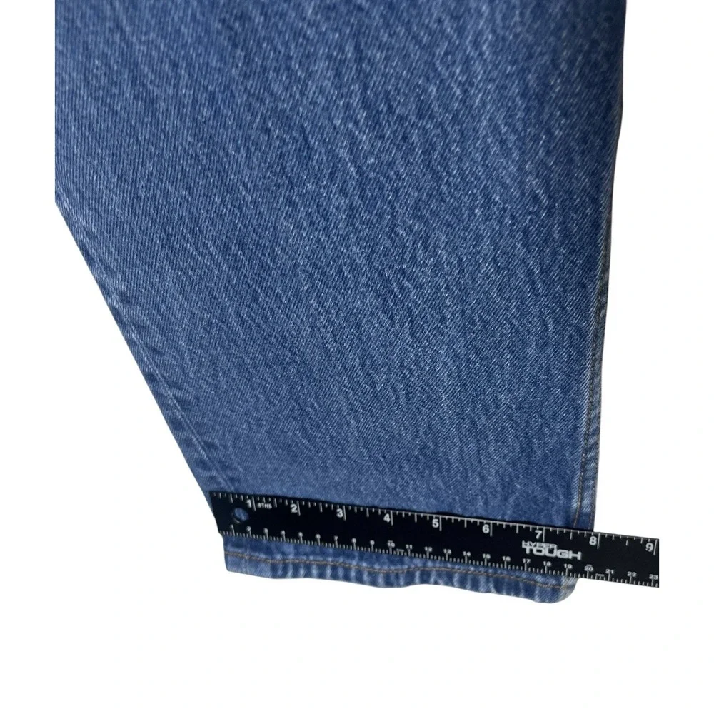 VTG LEVI'S Original 501 34x31‎ Mens Jeans Straight Button Fly Med Blue Wash Y2K